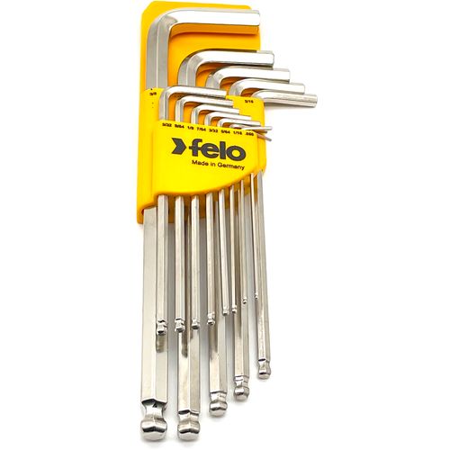 Set dugih inčnih L-ključeva sa šestougaonom kuglom Felo HEX .050-3/8 37513011 13 kom slika 4
