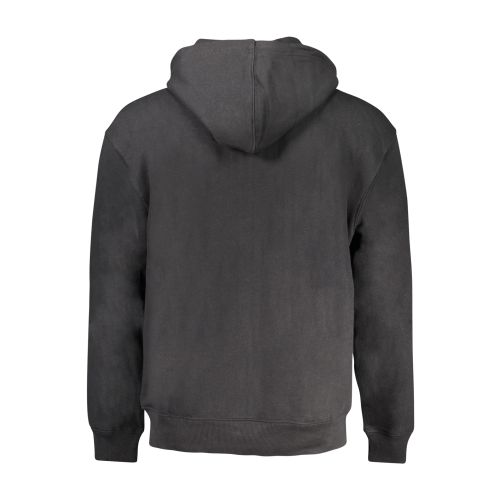 GUESS JEANS MEN'S ZIP-UP SWEATSHIRT BLACK slika 2