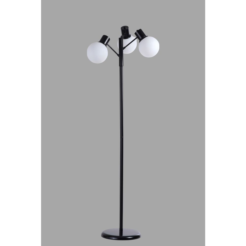 Opviq Podna lampa 241, bijela, crna slika 3