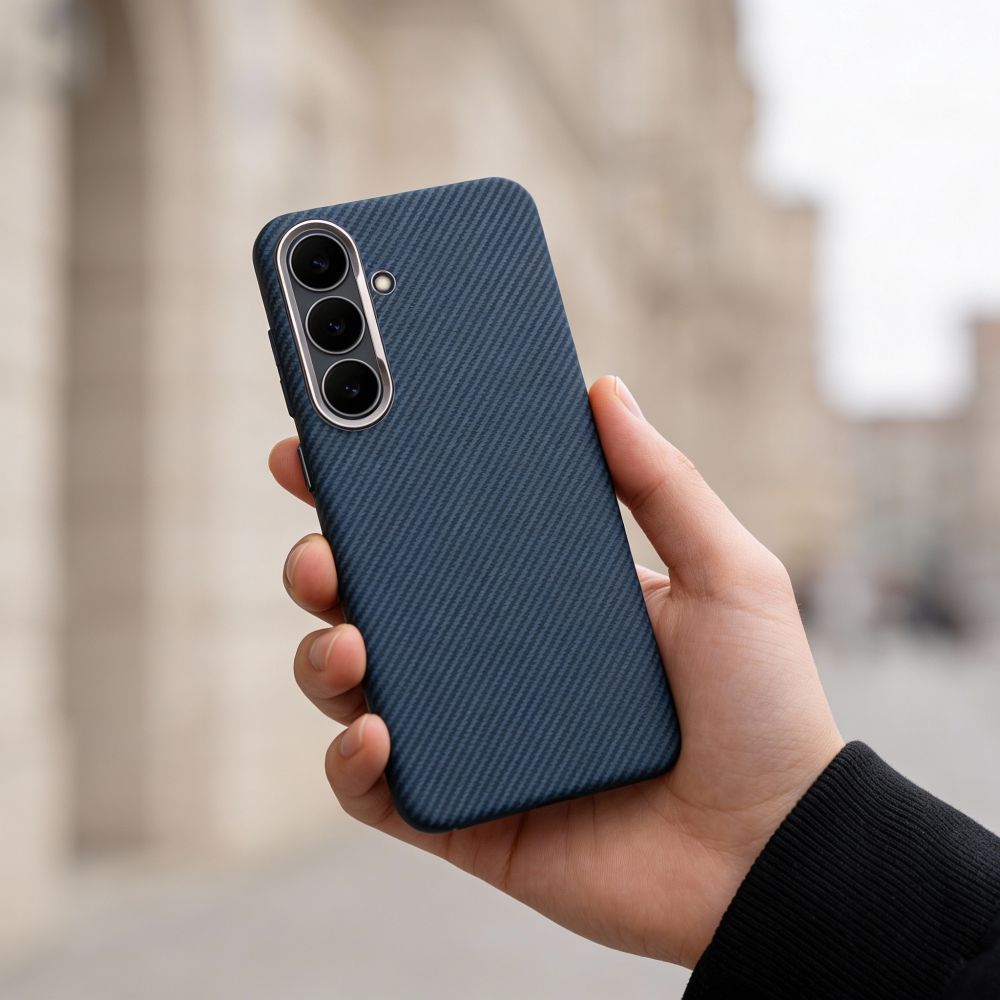 KEVLAR futrola kompatibilna s MagSafe-om za SAMSUNG GALAXY A57 plava slika 5