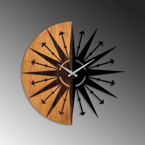 Wallity Ukrasni drveni zidni sat, Wooden Clock - 75 slika 4