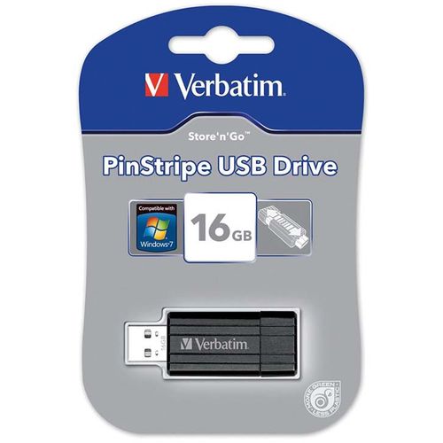 Flash USB 16GB Verbatim 2.0 PinStripe slika 1