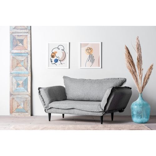 Atelier Del Sofa Dvosjed na razvlačenje, Sivo, Vino Daybed - Grey GR110\01 slika 1