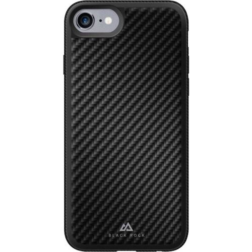 Black Rock Material Case Real Carbon stražnji poklopac za mobilni telefon Apple iPhone 6, iPhone 6S, iPhone 7, iPhone 8, iPhone SE (2. Generation), iPhone SE (3. Generation) crna slika 1