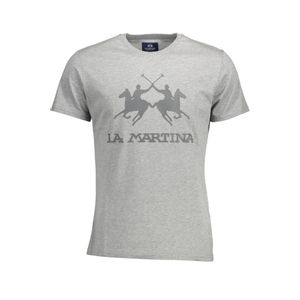 LA MARTINA MEN'S SHORT SLEEVE T-SHIRT GRAY