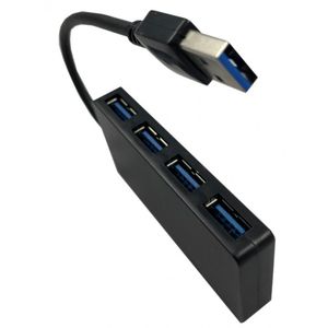 Gembird USB 3.0 4-port HUB, storage speed 5Gbps, black (671)