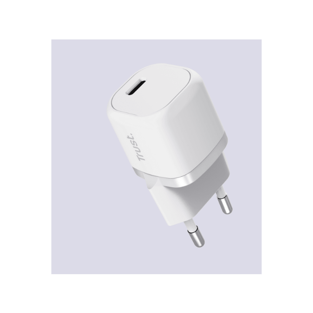 Trust Maxo ultra-small 20WUSB-C punjač za mobitele i tablete, bijeli slika 3