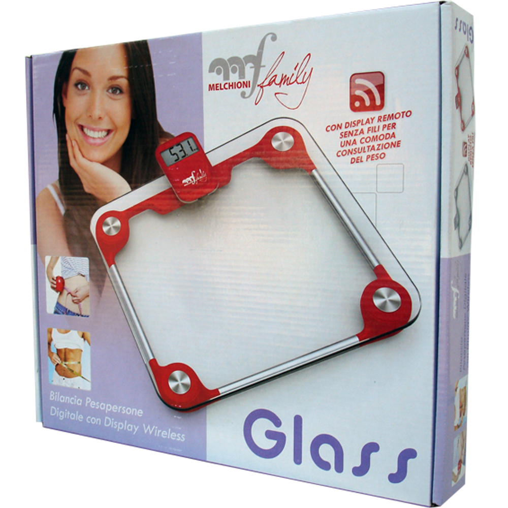 MELCHIONI family Vaga, Ultra-tanka, do 150Kg, Wirelles LCD display, prozirna - GLASS R slika 2