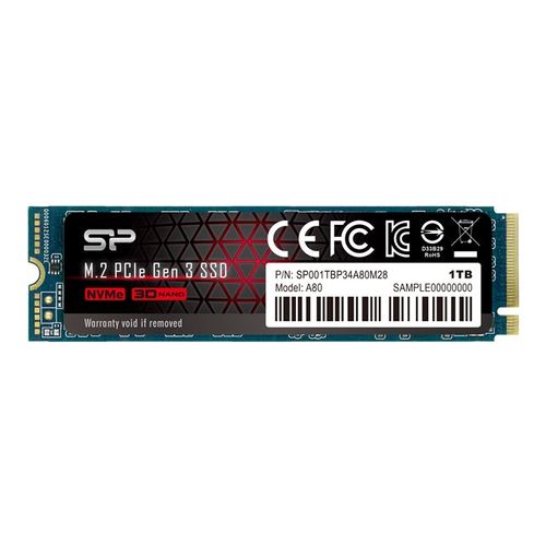 SILICON POWER SSD P34A80 1TB M.2 PCIe SP001TBP34A80M28 slika 1