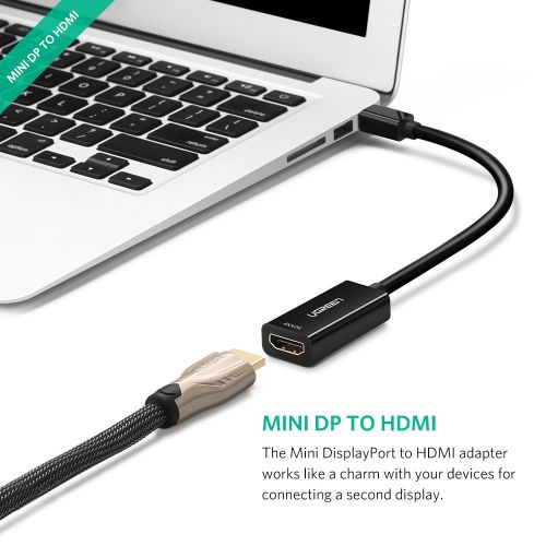 Ugreen Mini DisplayPort na HDMI (Ž) 4K crni - adapter u kutiji slika 5