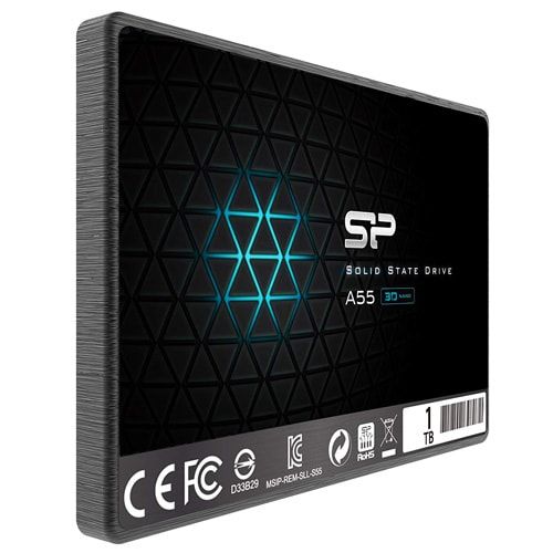 SSD SILICON POWER A55 1TB 2.5" SATA 3 crna slika 1