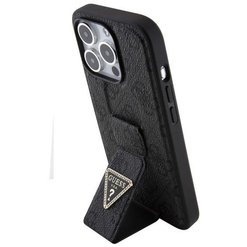 GUESS maska za iPhone 15 Pro GRIPSTAND  4G TRIANGLE STRASS BLACK slika 2