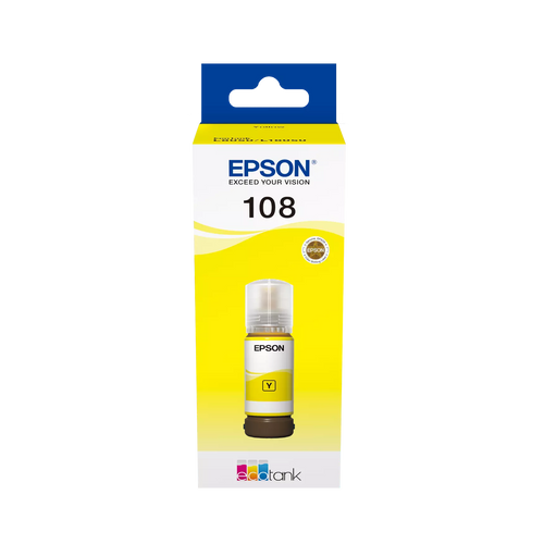 Epson C13T09C44A 108 EcoTank Yellow ink bottle slika 1