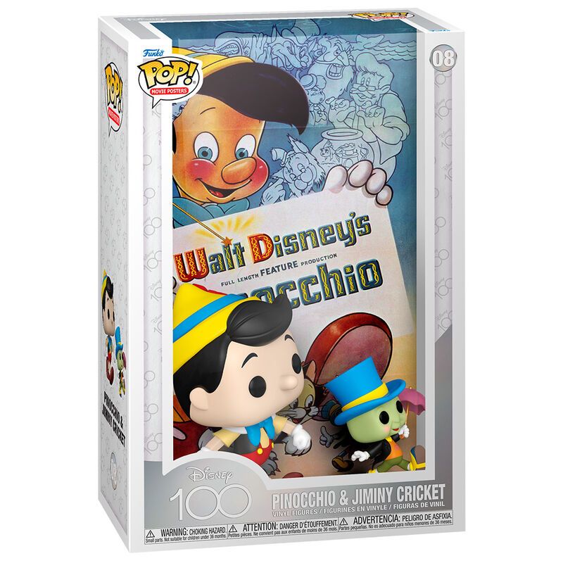 FUNKO POP figura Filmski Poster Disney 100. obljetnica Pinocchio i Jiminy Cricket image