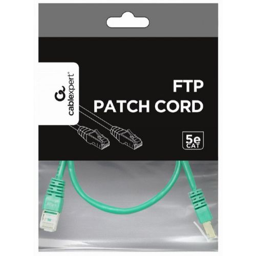 PP22-0.5M/G Gembird Mrezni kabl FTP Cat5e Patch cord, 0.5m green slika 4