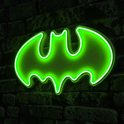 Wallity Ukrasna plastična LED rasvjeta, Batman Bat Light - Green slika 8