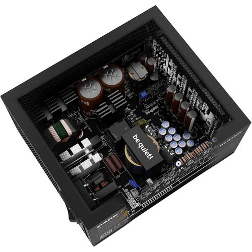 be quiet! BN335 DARK POWER 13 1000W, 80 PLUS Titanium efficiency (up to 95.2%), ATX 3.0 PSU with full support for PCIe 5.0 GPUs and GPUs with 6+2 pin connector, Overclocking key switches between four 12V rails and one massive 12V rail slika 4