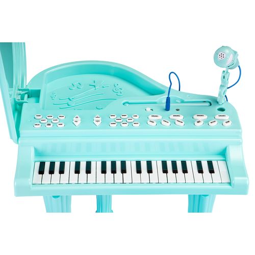 Mp3 dječji klavir s mikrofonom plavi slika 4