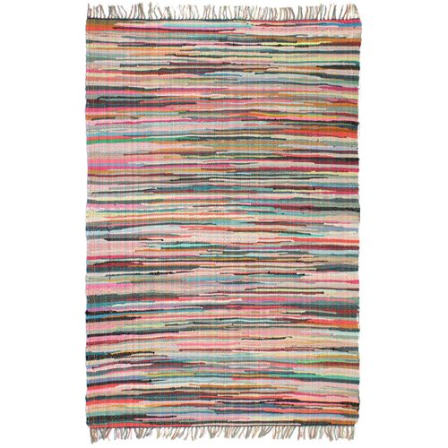 Ručno tkani tepih Chindi od pamuka 200x290 cm raznobojni slika 31