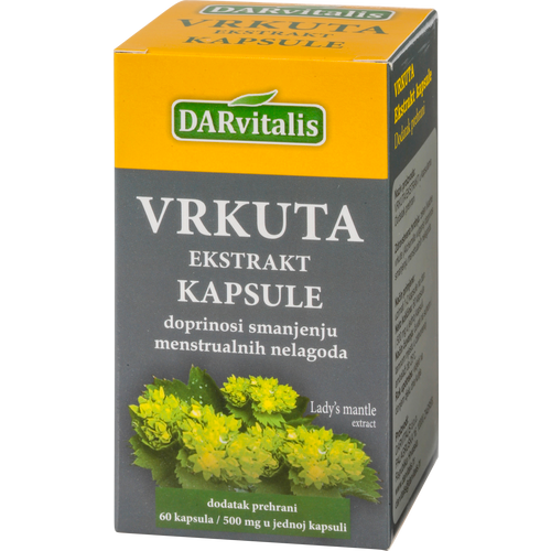 DARvitalis vrkuta ekstrakt kapsule 60komx500mg slika 1