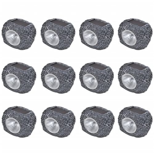 Vanjski solarni LED reflektori u obliku kamena 12 kom slika 7