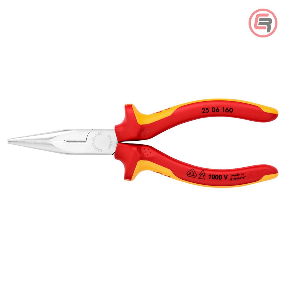 Knipex Kliješta Poluokrugla Špicasta Ravna 160mm 1000V – 25 06 160 slika 3