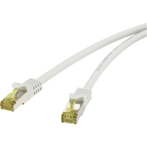 Renkforce RF-4149858 RJ45 mrežni kabel, Patch kabel cat 6a (sirovi kabel cat 7) S/FTP 0.25 m siva sa zaštitom za nosić, vatrostalan 1 St. slika 7