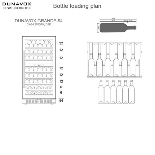 DX-94.270DBK DUNAVOX vinska vitrina slika 9