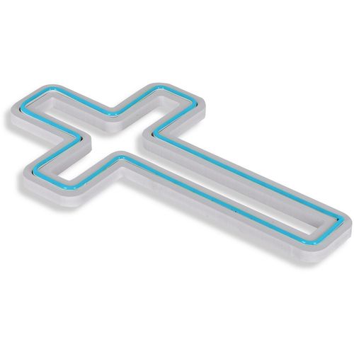 Wallity Ukrasna plastična LED rasvjeta, Cross Sign - Blue slika 12