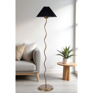 Opviq Podna lampa 621, crna, zlatna