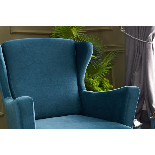 Atelier Del Sofa Fotelja wing LOLA tirkizna, Lola Berjer - Turquoise slika 4