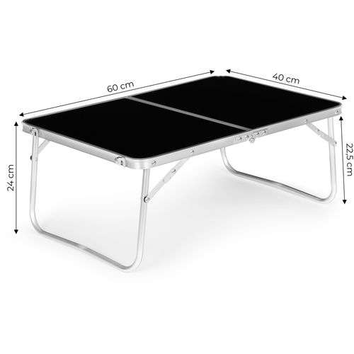 Modernhome sklopivi turistički stol, 60x40 cm , crni slika 8