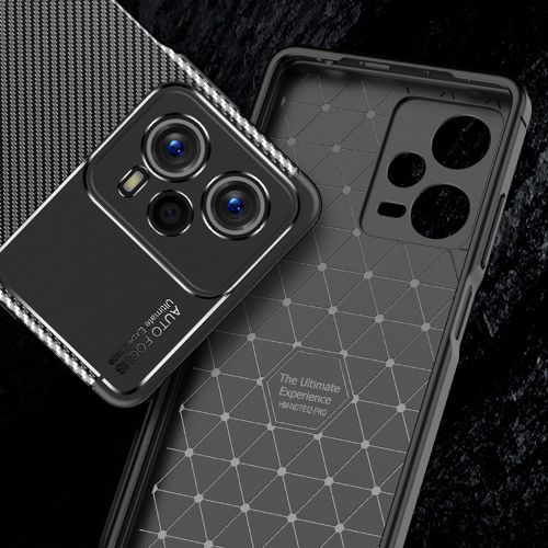 Techsuit – CarbonFiber maska za Xiaomi Redmi Note 12 5G / Poco X5 – crna slika 4