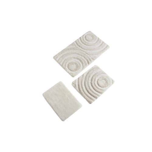 Wave - Ecru Ecru Bathmat Set (3 Pieces) slika 3