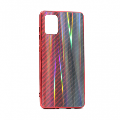 Torbica Carbon glass za Samsung A715F Galaxy A71 crvena slika 1