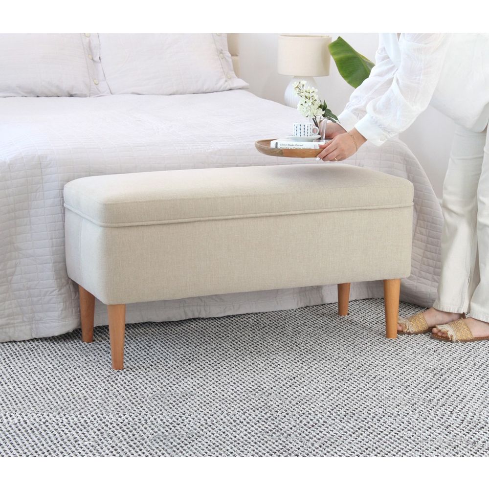 Glend - Kremasti Pouf slika 2