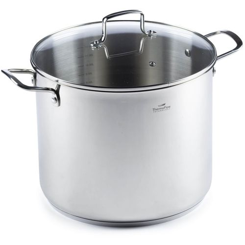 Čelični lonac Rosmarino Pour&amp;Cook II sa staklenim poklopcem 6,5 l - 24 cm silver 28x33 cm slika 1