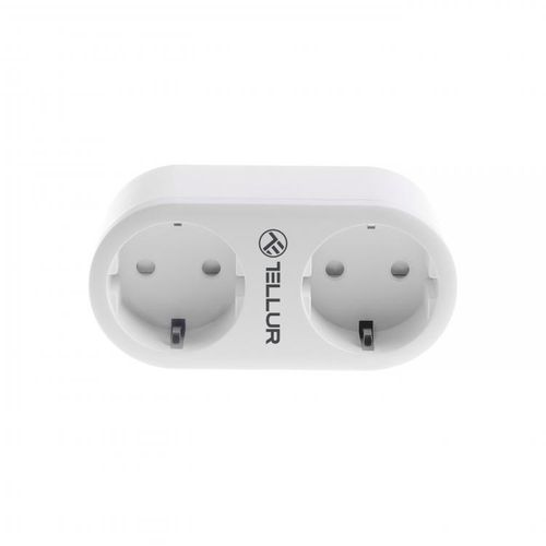 Tellur Smart WiFi AC dual plug, energy reading, 16A, 2400W slika 2