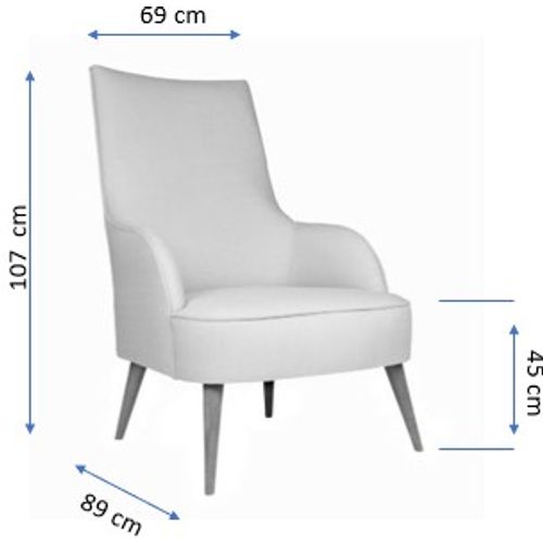 Folly Island - Cream Cream Wing Chair slika 8