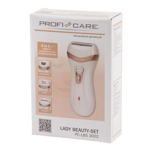 ProfiCare PC-LBS 3002 epilator, ženski brijač i turpija za pete - 3 u 1  slika 1