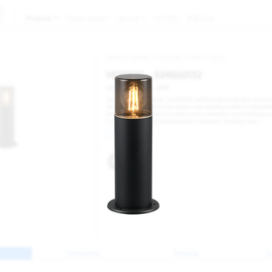 Hoosic podna lampa black H30cm