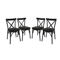 Ekol 1331 V4 Crni Set Stolica (4 Komada)
