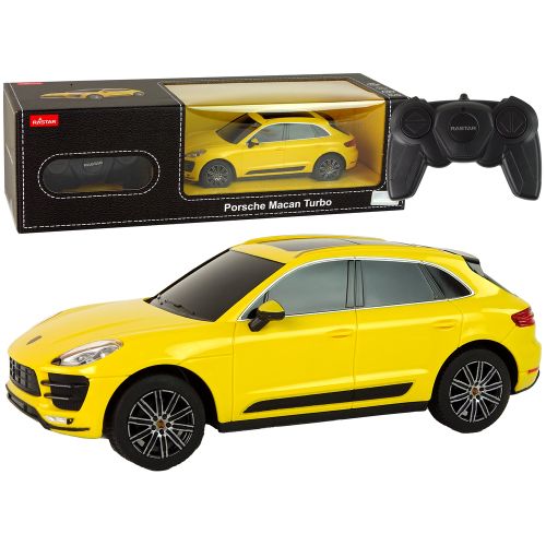 Rastar Porsche Macan Turbo 1:24 žuti slika 1