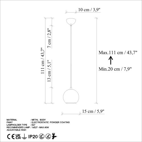 Top - Orange Orange Chandelier slika 8