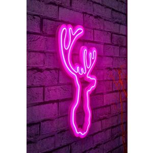 Wallity Ukrasna plastična LED rasvjeta, Deer - Pink