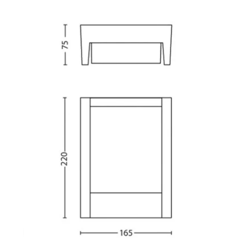 Philips arbour wall lantern anthracite 1x6w 230v slika 2