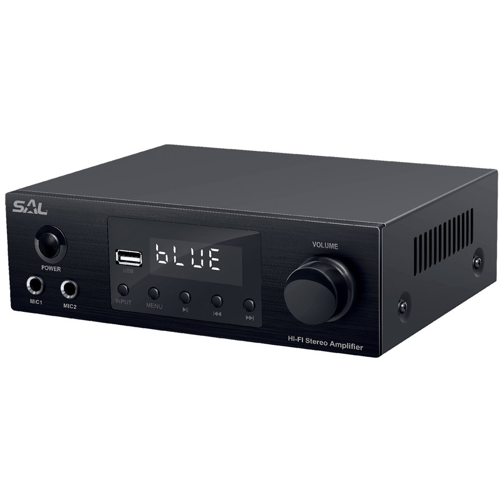 SAL Multimedijsko mini HiFi pojačalo,2x50W,BT-FM-USB-OPTI-KOAX - BTA 250 slika 1