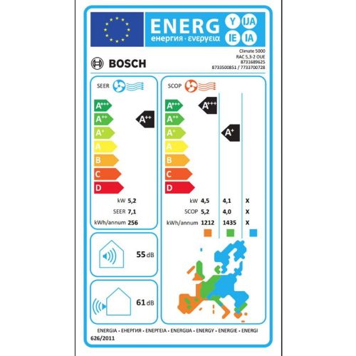 Bosch 5000 BAC5-1832IA Inverter klima uređaj, 18000 BTU slika 6