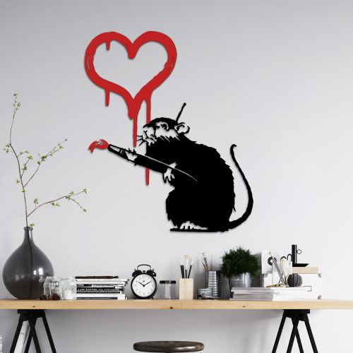 Wallity Metalna zidna dekoracija Banksy Metal 08 slika 1