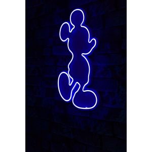 Wallity Ukrasna plastična LED rasvjeta, Mickey Mouse - Blue